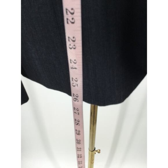ANNE KLEIN SZ L dark gray career professional blazer jacket 0B14 - Picture 3 of 7